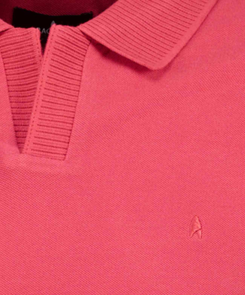 Poloshirt with resort collar