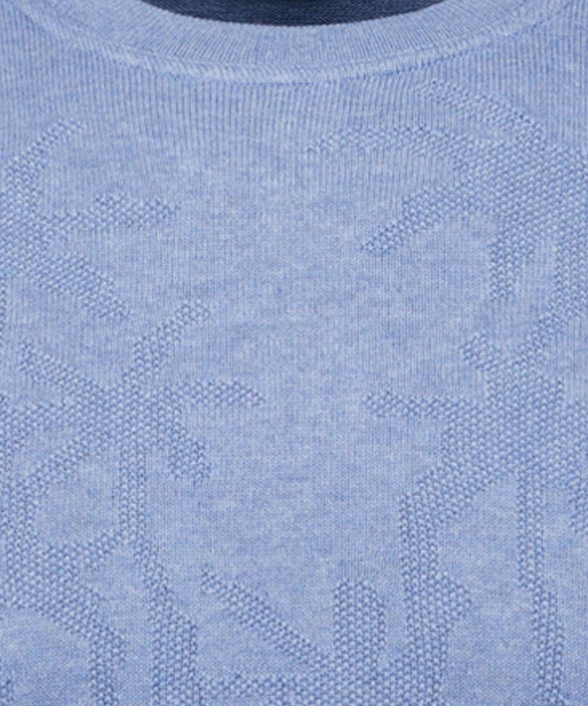 Strickpullover mit Palmen-Motiv, kurzarm