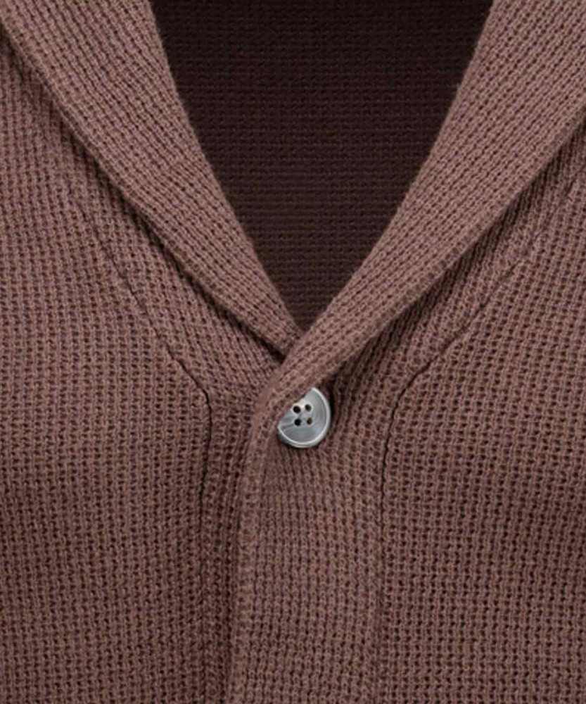 Strickjacke mit Schalkragen
