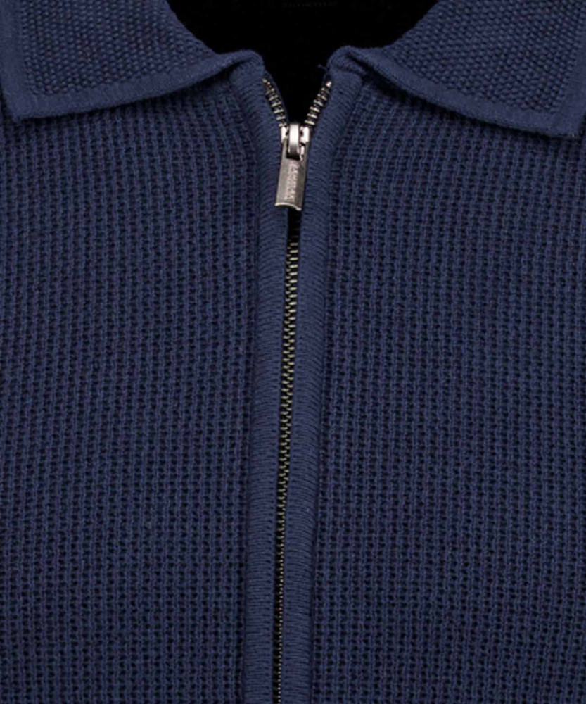 Strickjacke mit Polokragen
