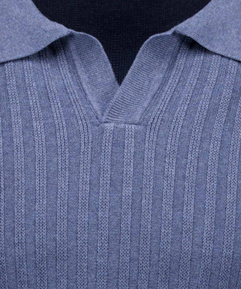 Strickpullover mit Reverskragen