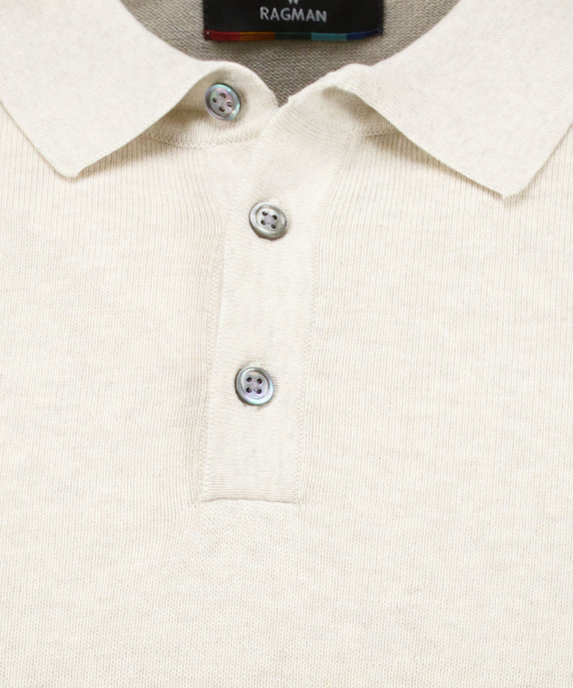 Strick-Pullover Kurzarm, Polokragen