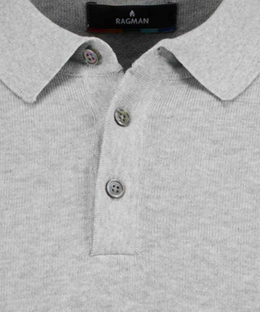 Strick-Pullover Kurzarm, Polokragen