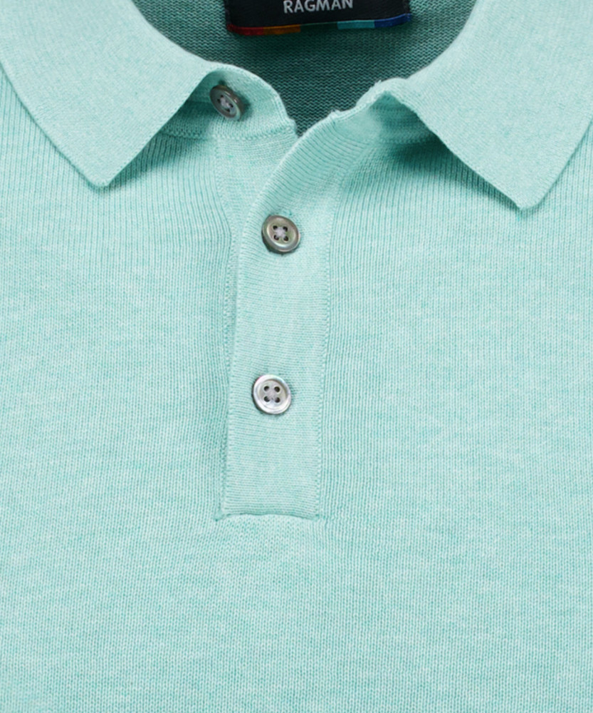 Strick-Pullover Kurzarm, Polokragen