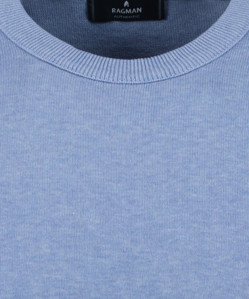 Baumwoll-Strickpullover Rundhals