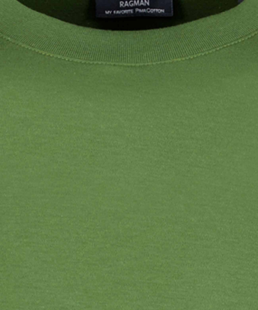 Pima T-Shirt Rundhals mit Bündchen