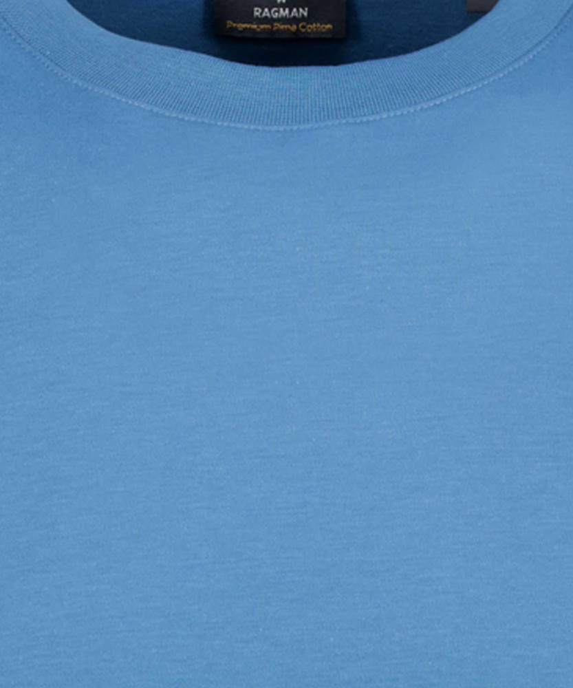 Pima T-Shirt Rundhals mit Bündchen