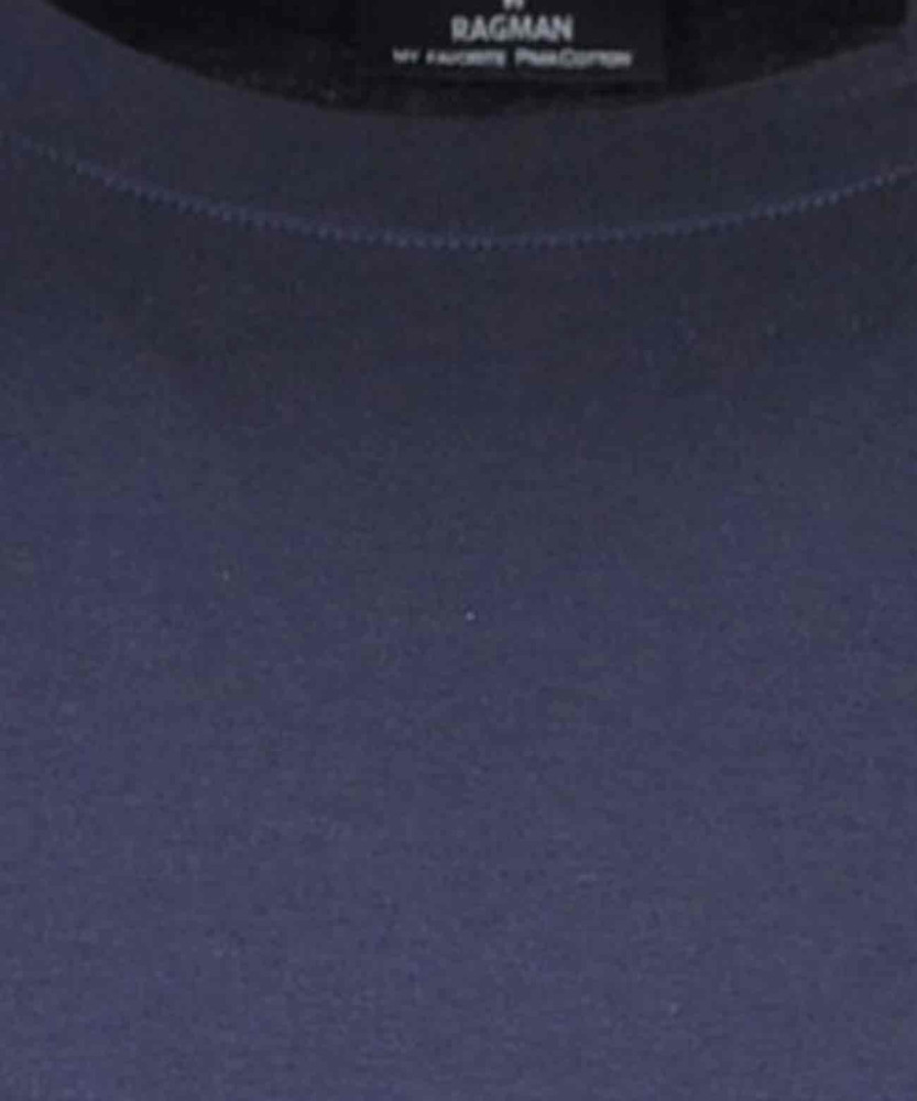 Pima T-Shirt Rundhals mit Bündchen
