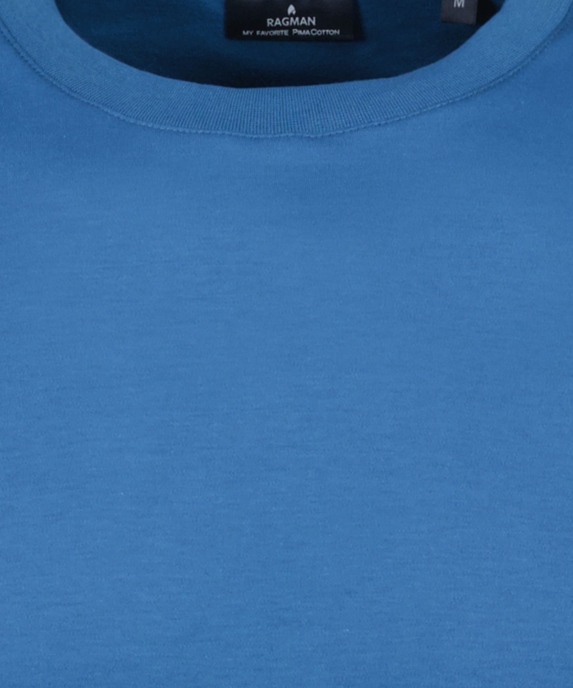 Pima T-Shirt round neck with cuffs