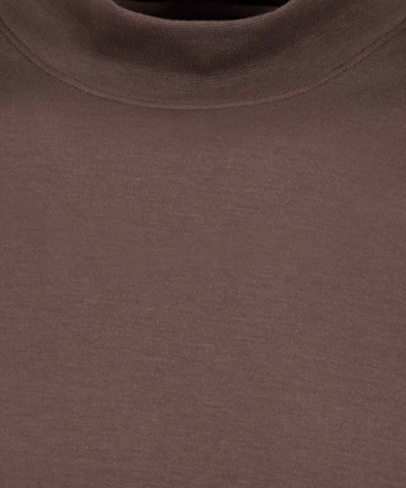 Pima-Shirt mit Bund, Langarm