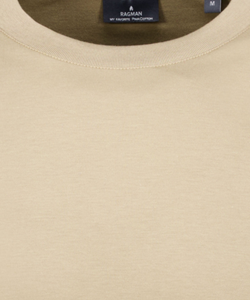 Round neck long sleeve with bottom rib