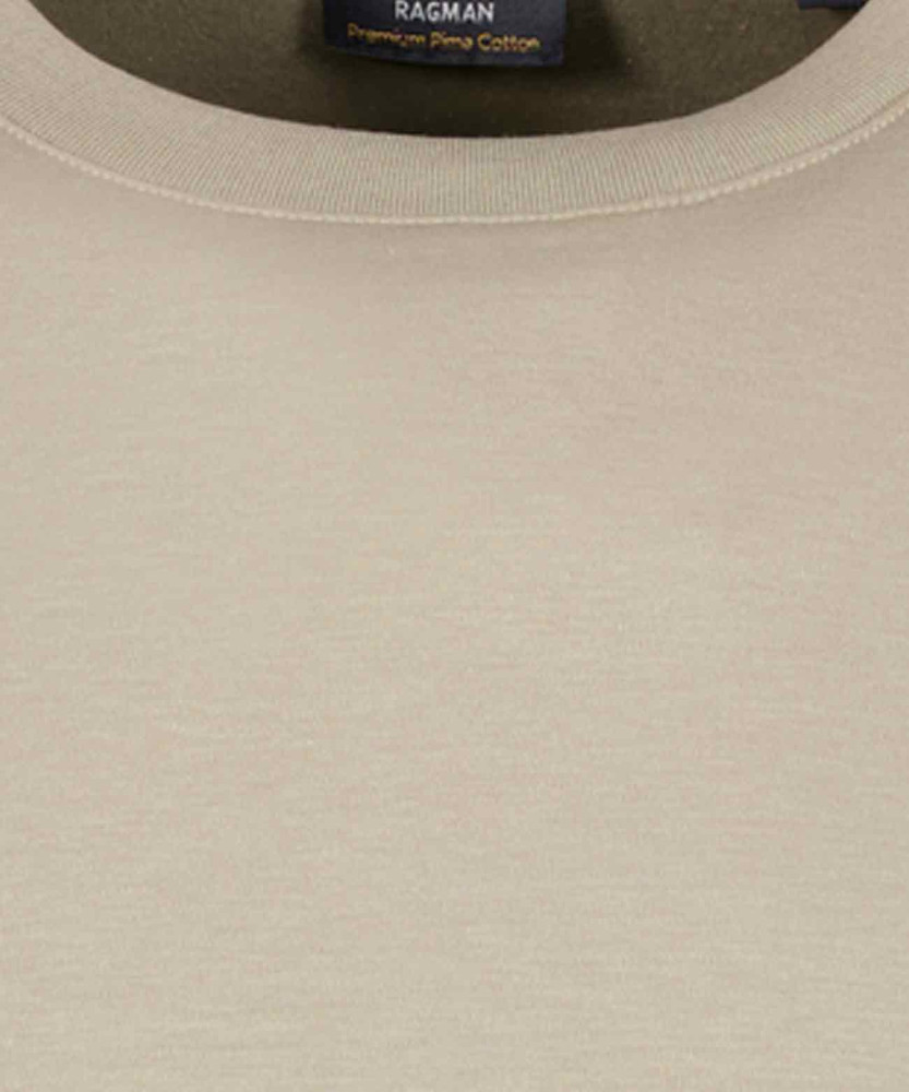 Round neck long sleeve with bottom rib