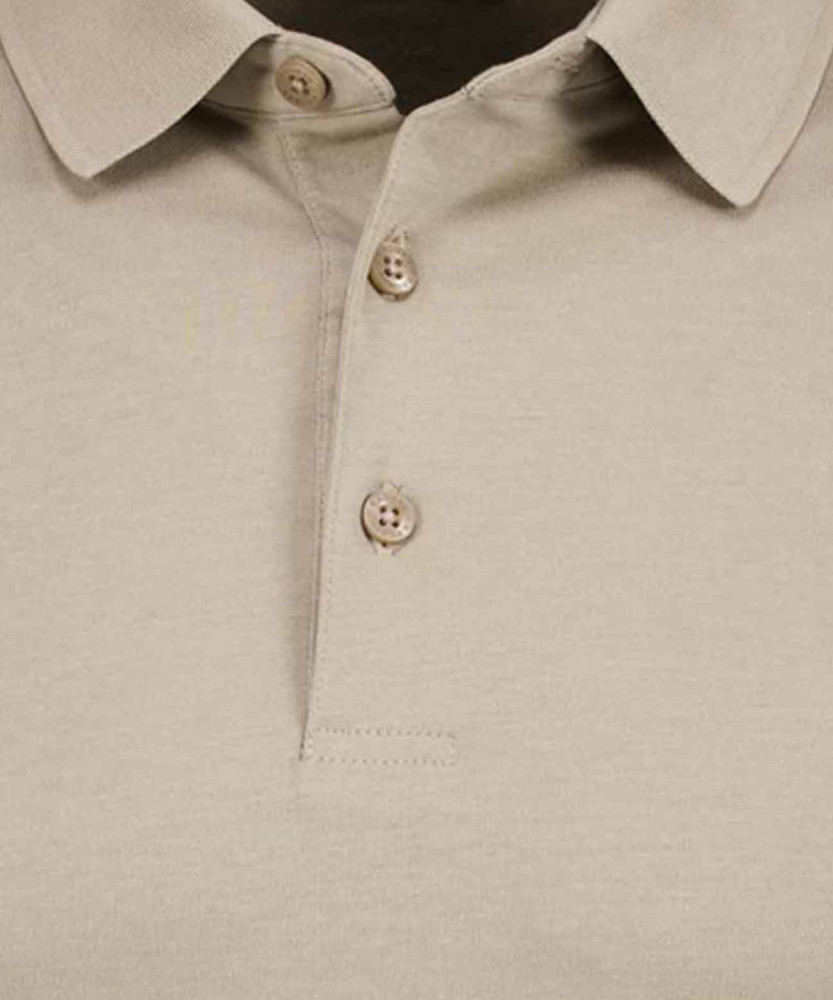 Pima-Poloshirt long sleeve with waistband