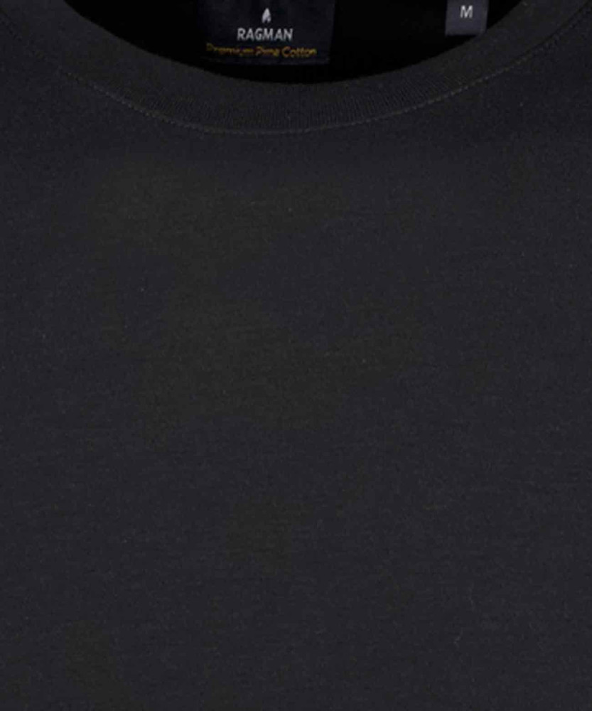 Pima T-Shirt Rundhals mit Armbündchen