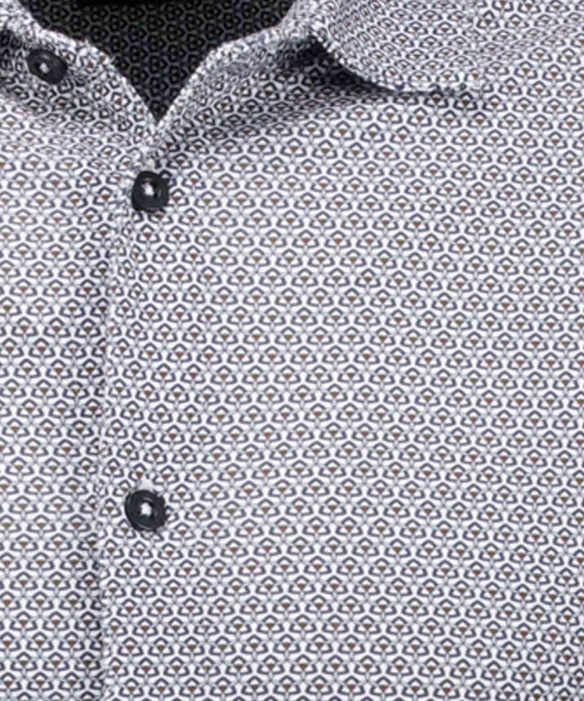 Jersey shirt with kent collar