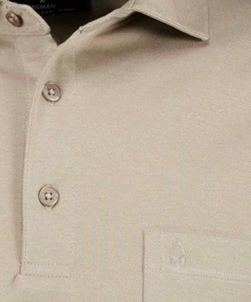 Polo button short sleeve solid