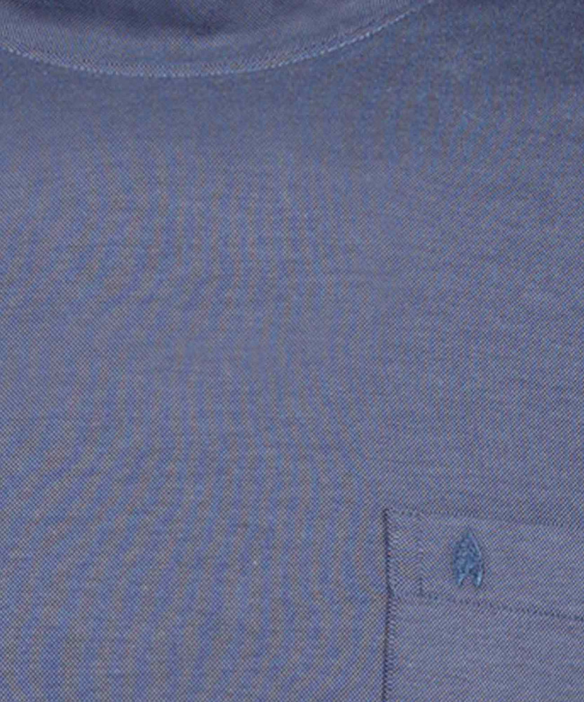 Softknit shirt long sleeve with stand up collar