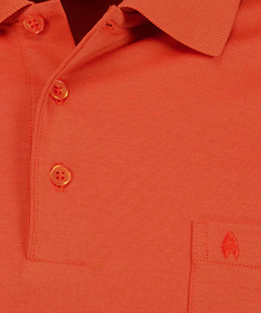 Softknit-Polo mit Brusttasche, Langarm