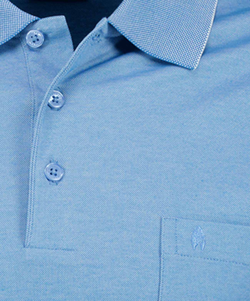Softknit-Polo mit Brusttasche, Langarm