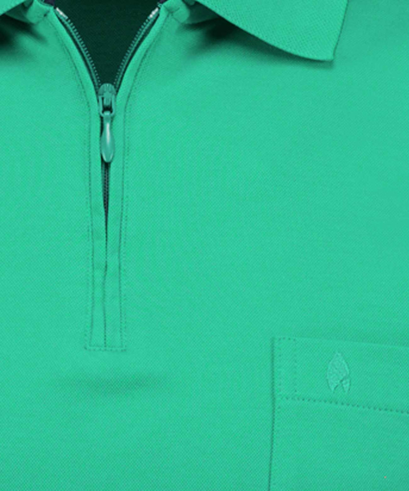 Softknit-Poloshirt mit Zip