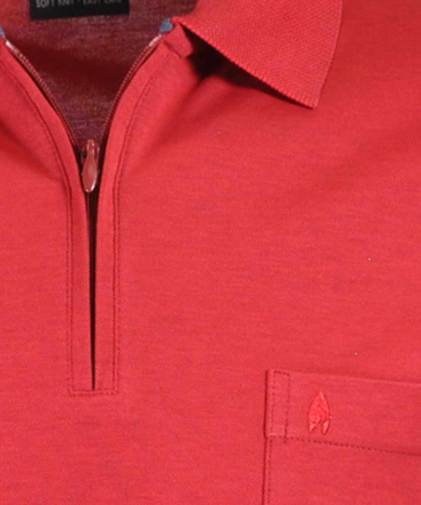 Softknit-Poloshirt mit Zip