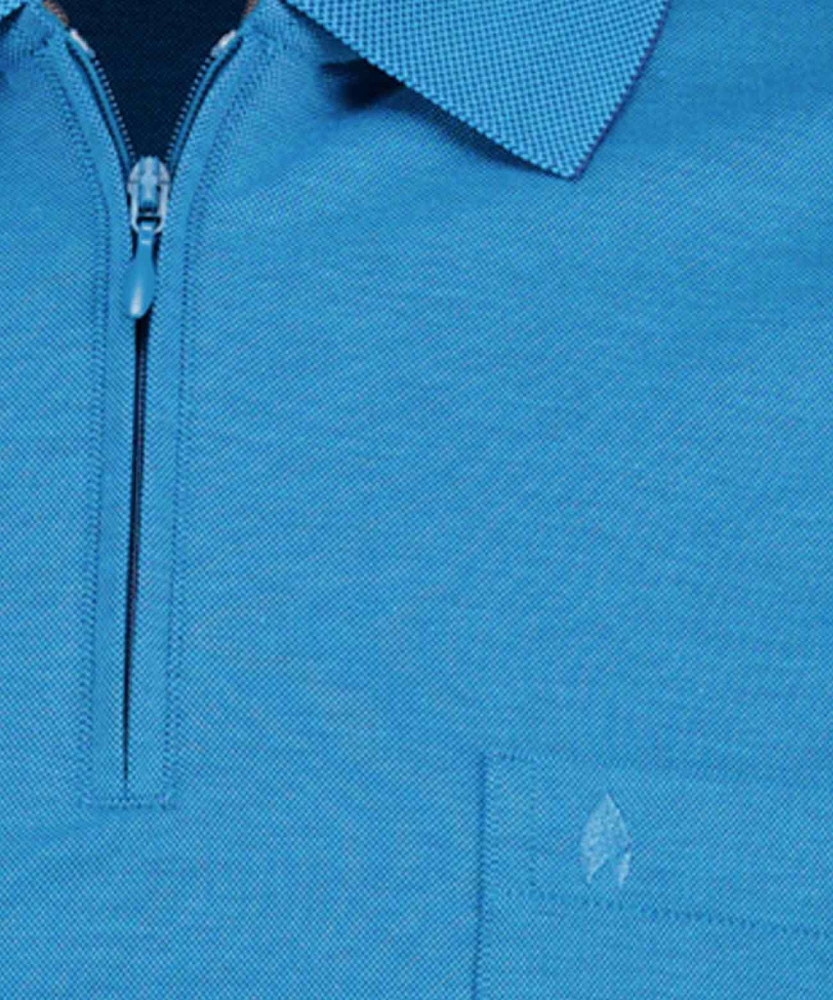 Softknit-Poloshirt mit Zip