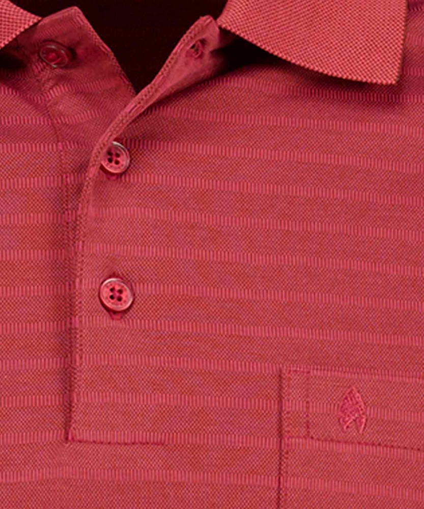 Softknit poloshirt striped, Langarm