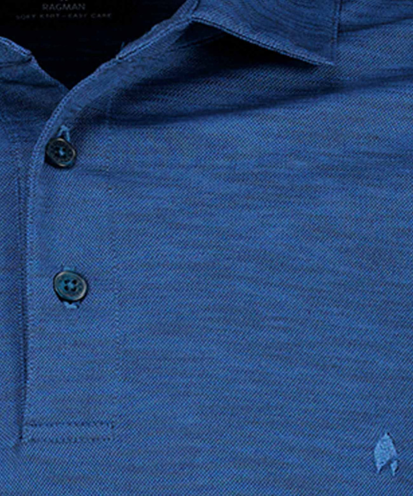 Softknit poloshirt flame