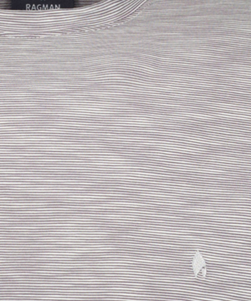 Softknit T-Shirt gestreift, Rundhals