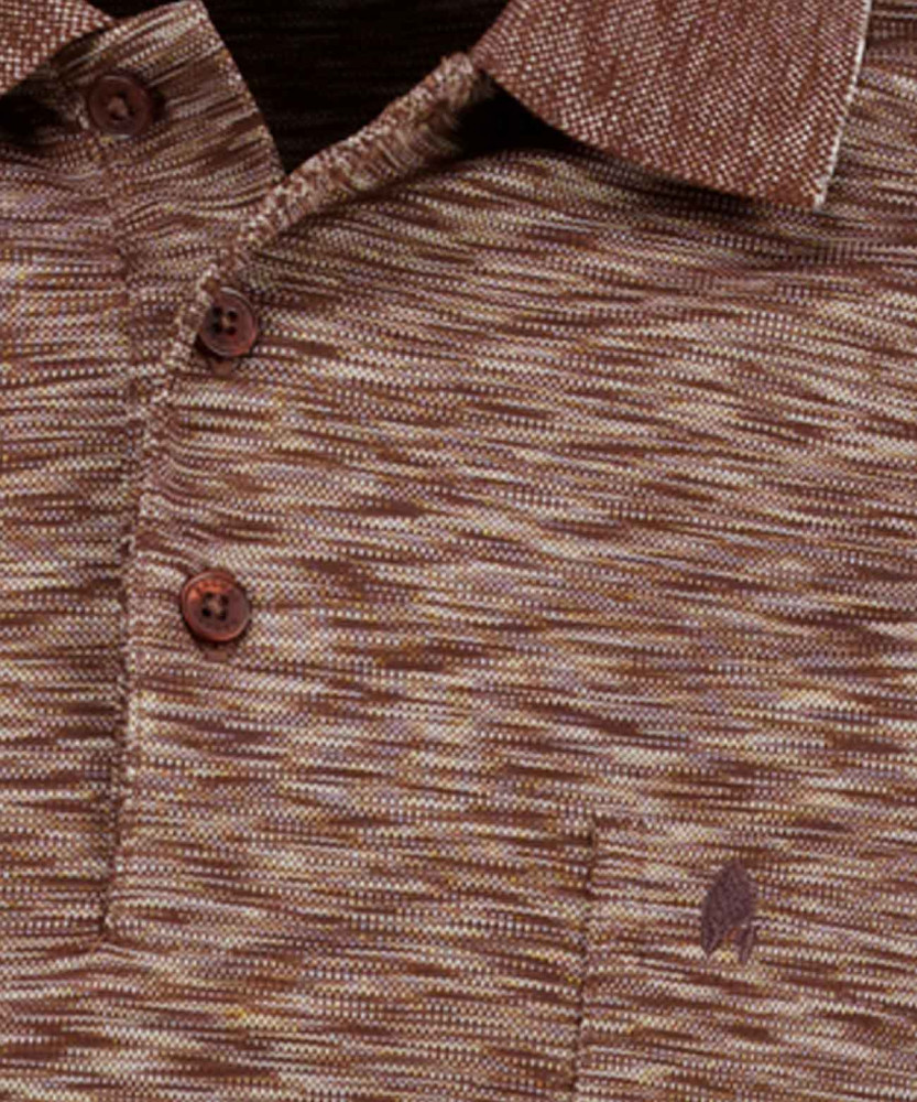 Softknit-Poloshirt "space dye", Langarm