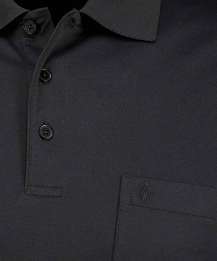 Softknit-Poloshirt uni, kurzarm