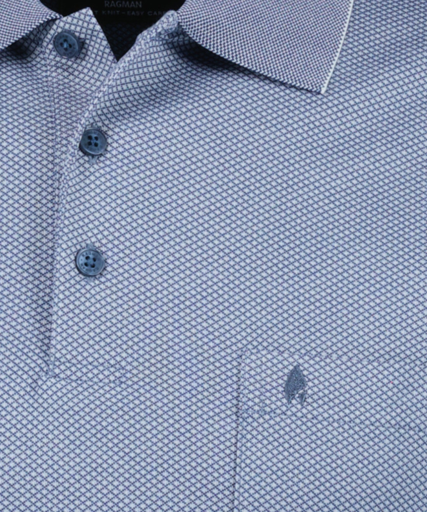 LONG & TALL RAGMAN Softknit-Polo "fishnet"