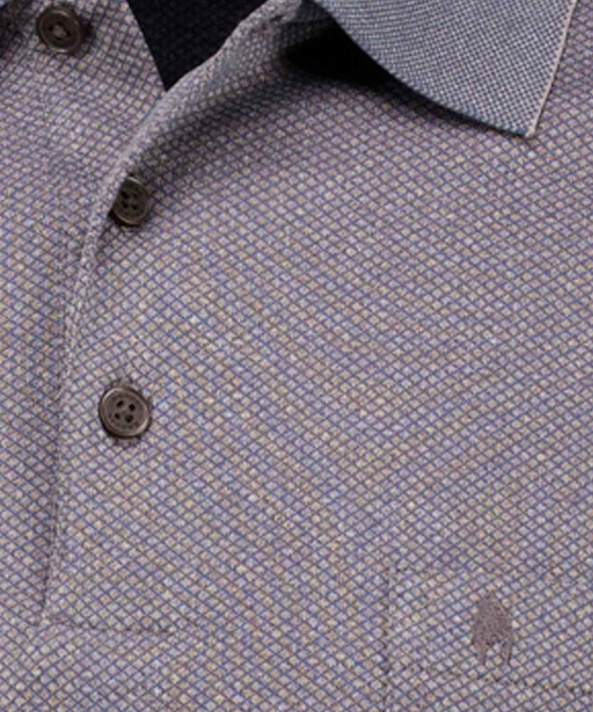 Softknit-Poloshirt "Fishnet", Langarm