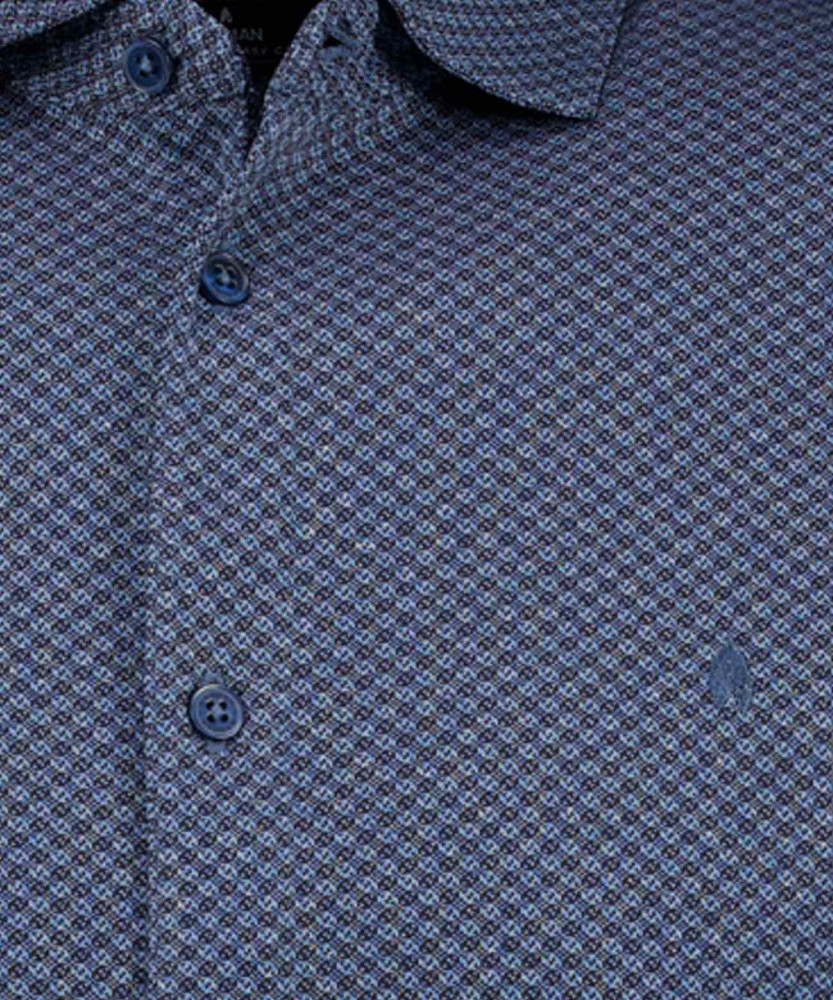 Softknit shirt Jacquard, short sleeve