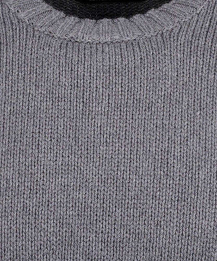 Strickpullover Rundhals, Baumwolle/Kaschmir