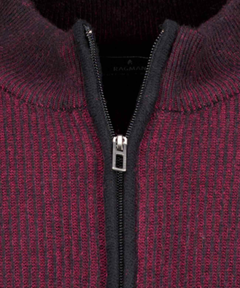 Strick-Cardigan mit Reissverschluss