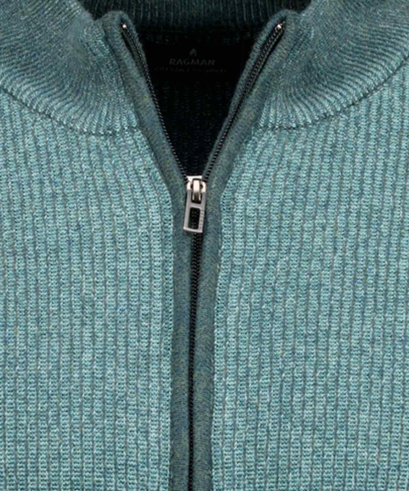 Strick-Cardigan mit Reissverschluss