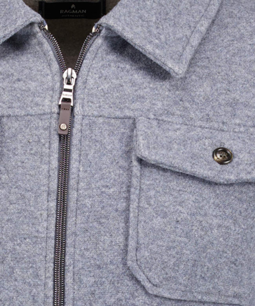 Shirt jacket "boiled wool"