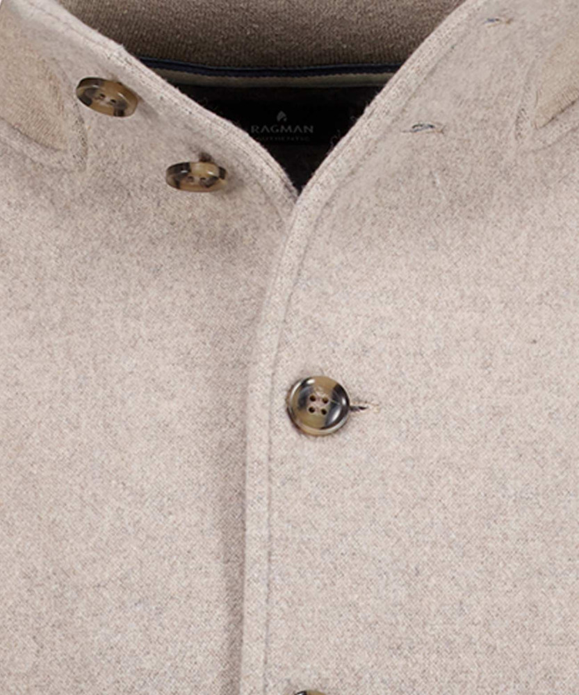 Cardigan mit Stehkragen, "Boiled wool"
