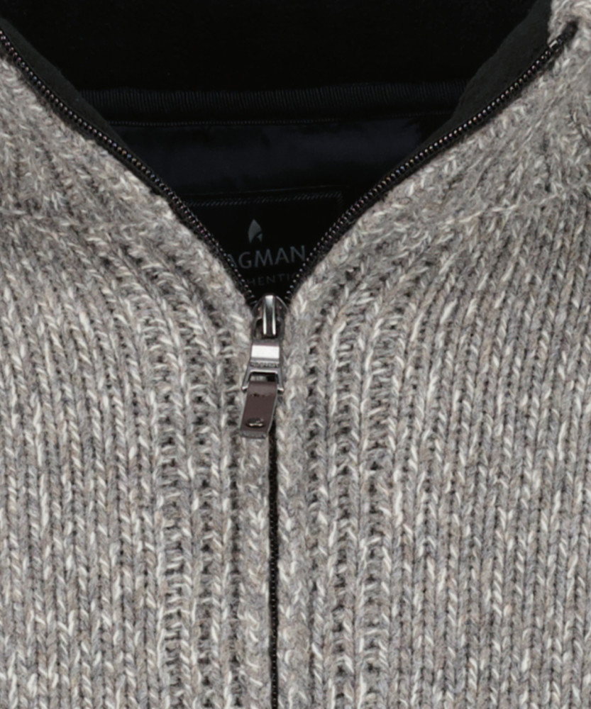 Cardigan with fleece lining