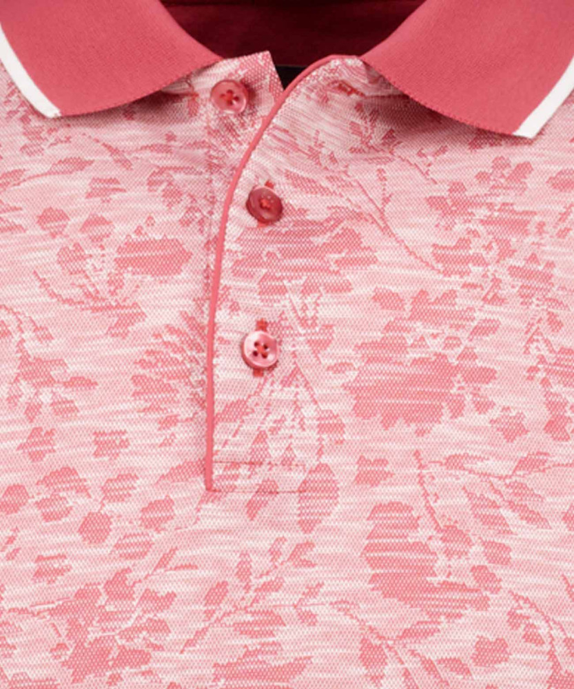 Poloshirt Jacquard, mercerisierte Baumwolle