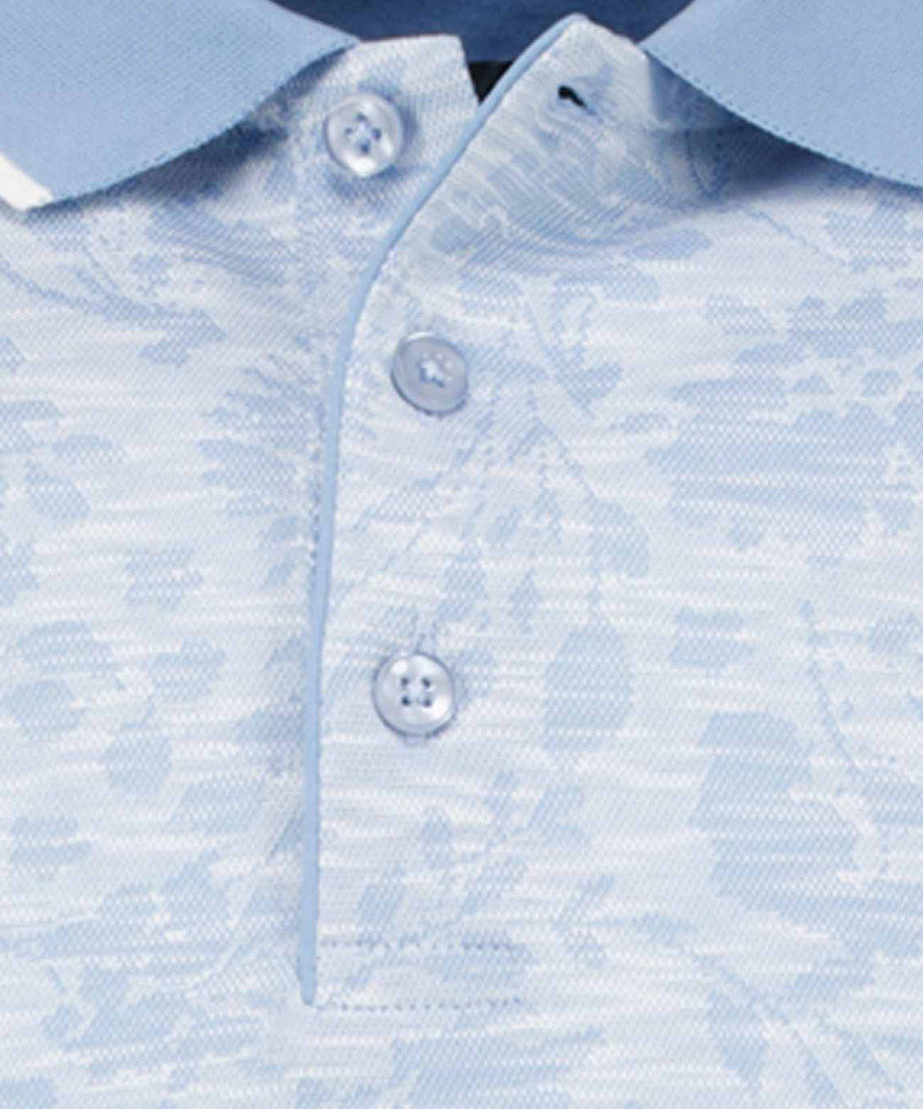 Poloshirt Jacquard, mercerisierte Baumwolle