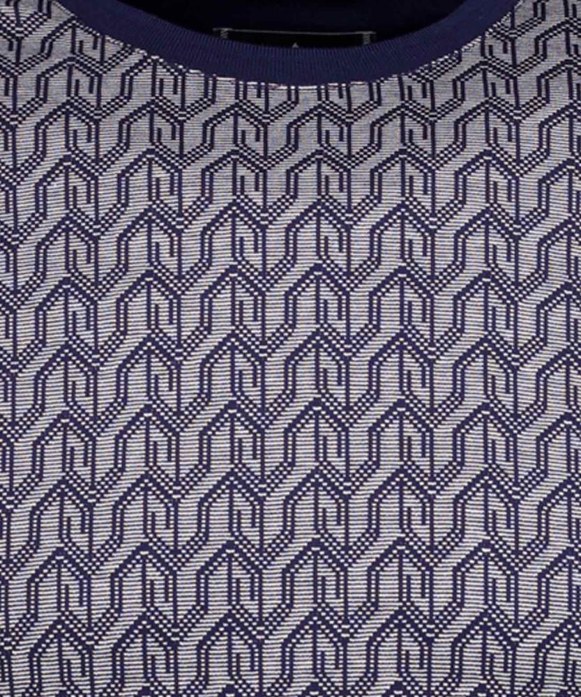 T-Shirt Jacquard, mercerised cotton