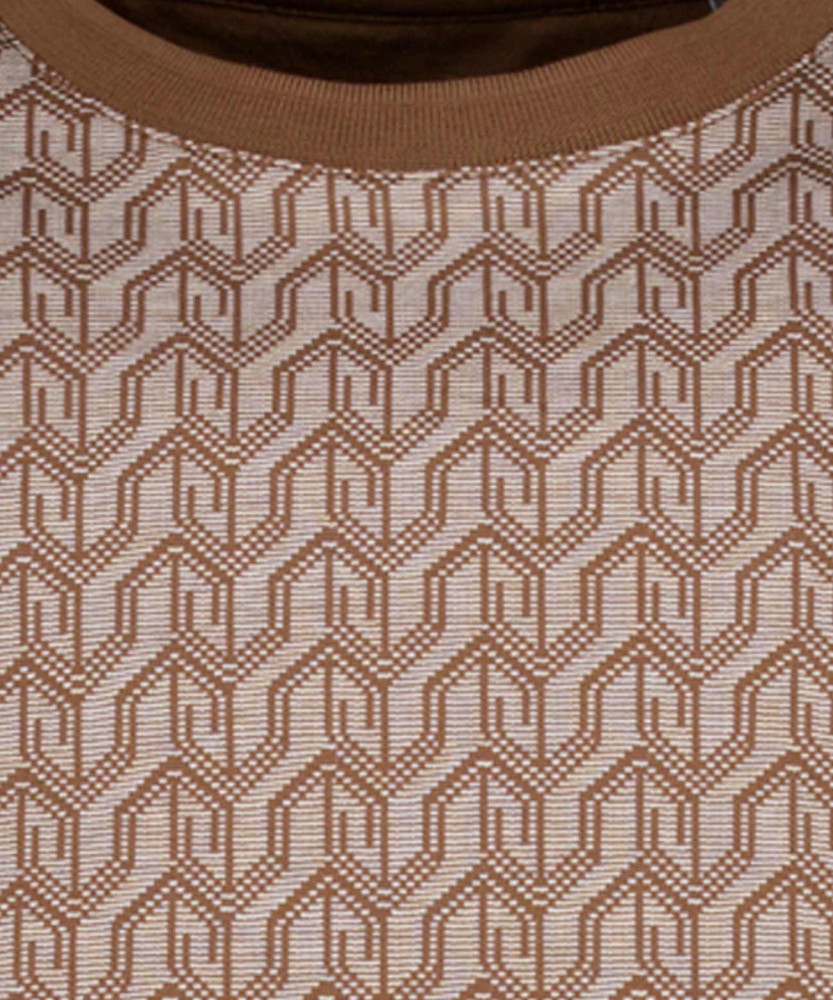 T-Shirt Jacquard, mercerisierte Baumwolle