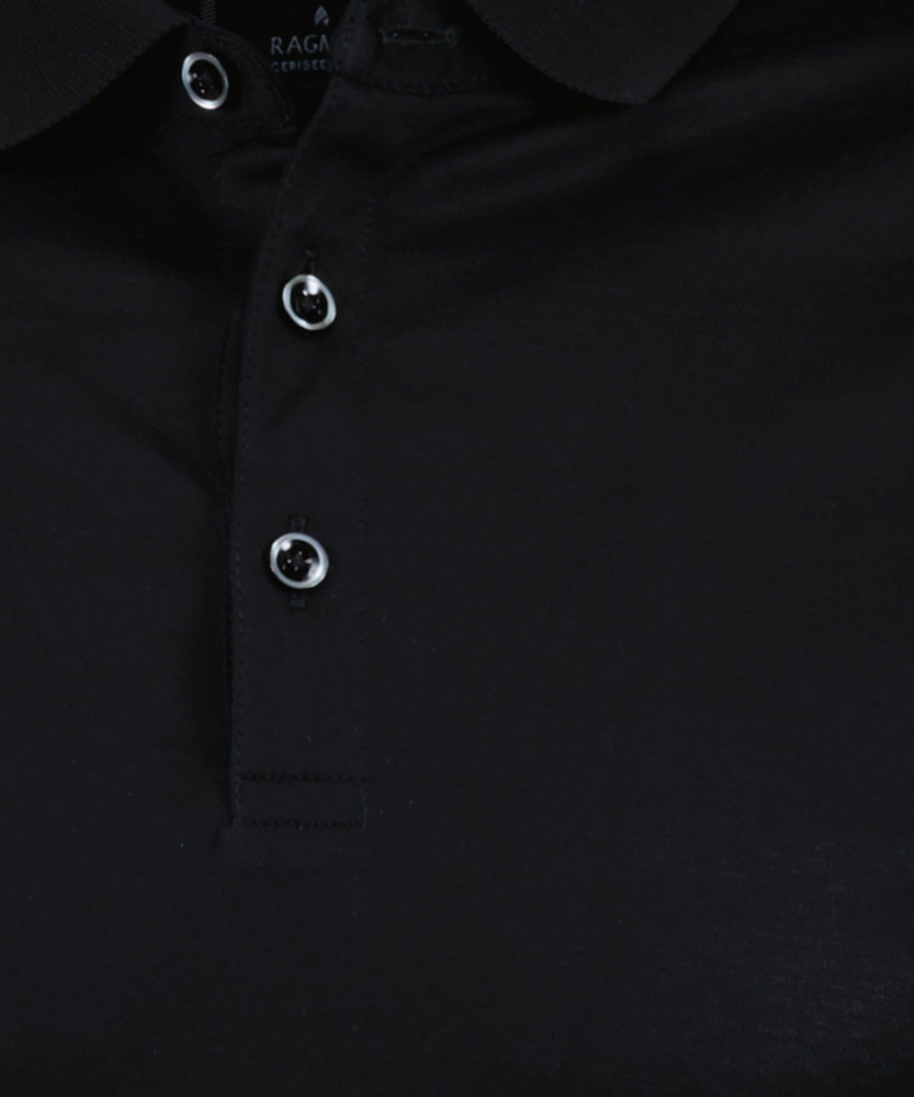 Mercerisiertes Poloshirt uni