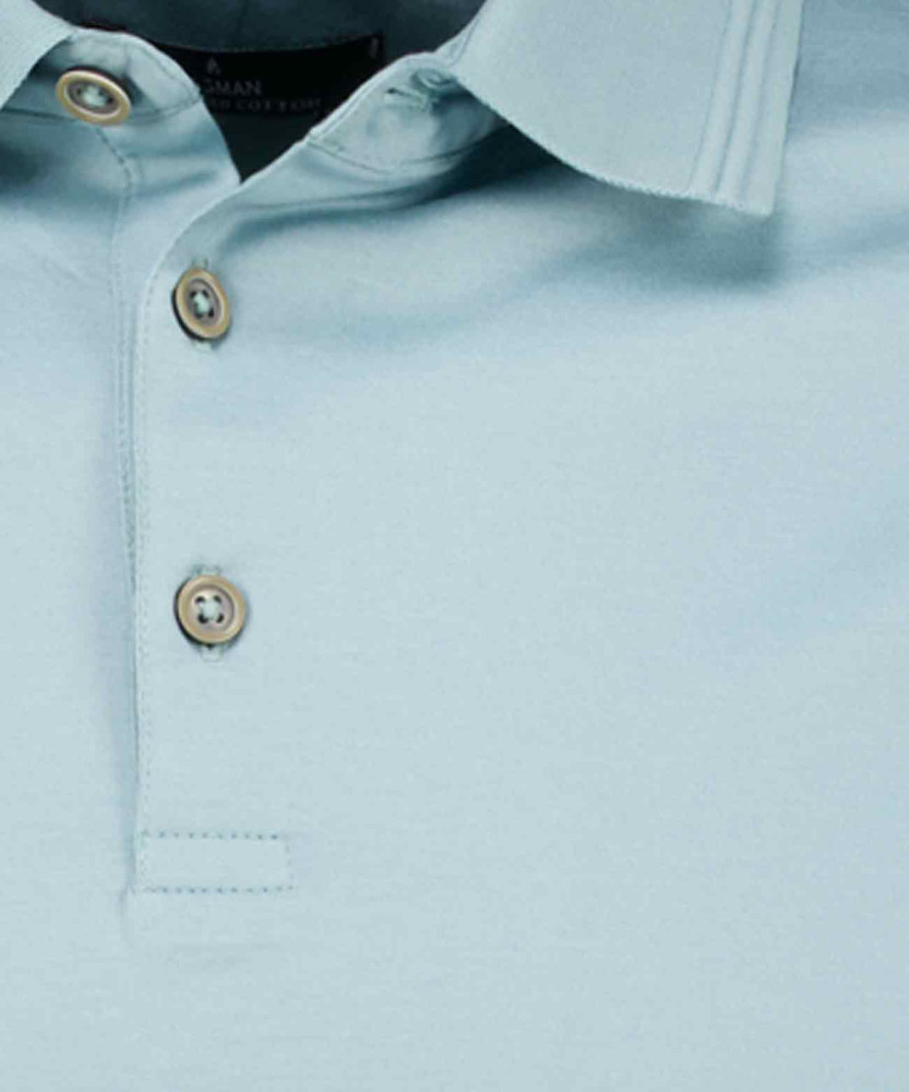 Mercerisiertes Poloshirt uni
