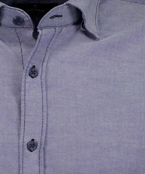 Shirt with concealed button-down
