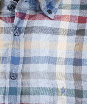 Check shirt  Ceramica, Button-down collar