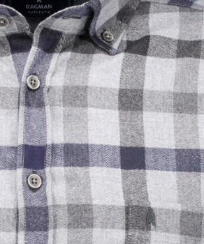 Karo-Hemd Ceramica, Button-down-Kragen