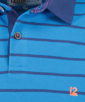 Piqué-Poloshirt gestreift